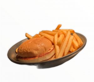 Kids Halloumi burger+Fries